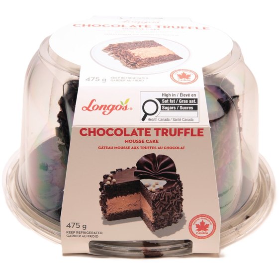 Longo's 5" Chocolate Truffle Mousse Cake 475g